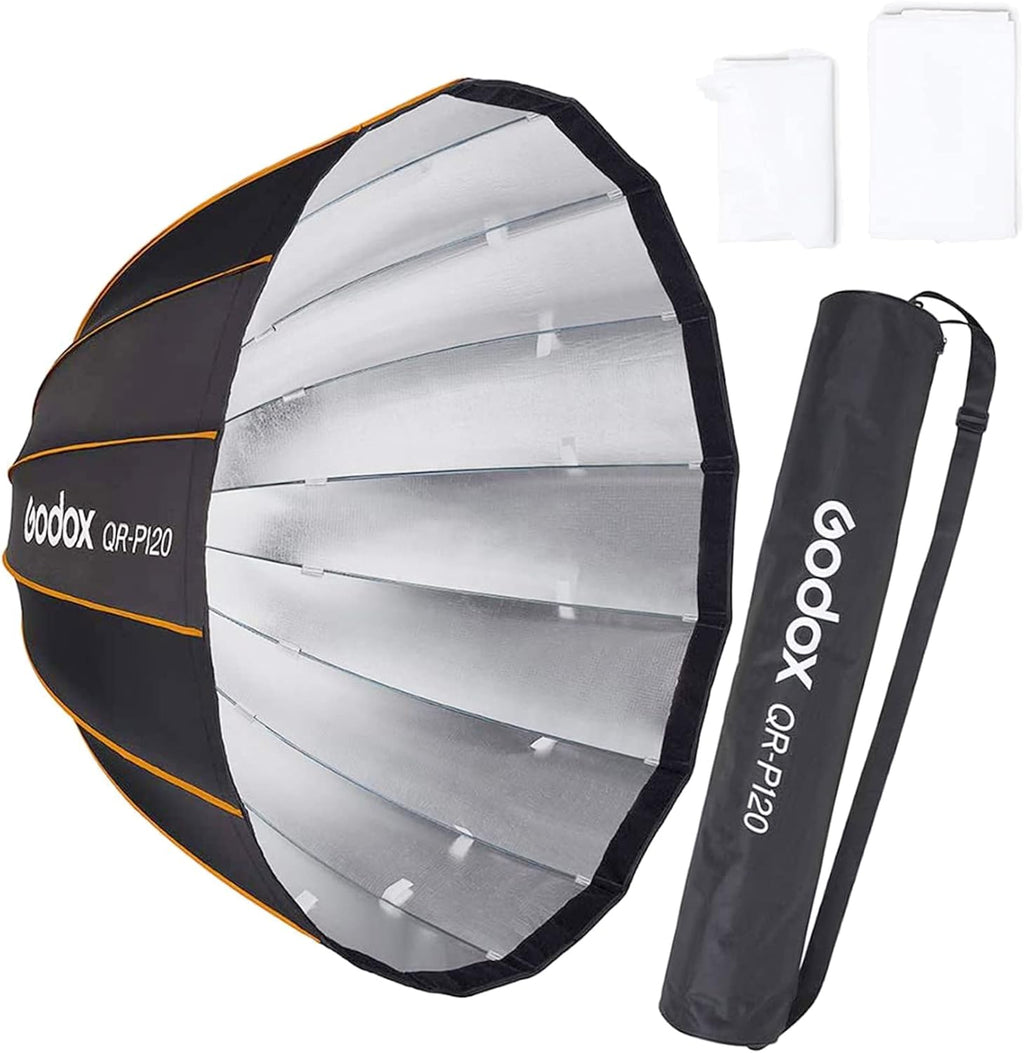 27.5 Inch Parabolic Softbox with Front & Inner Diffuser and Carrying Bag G92085