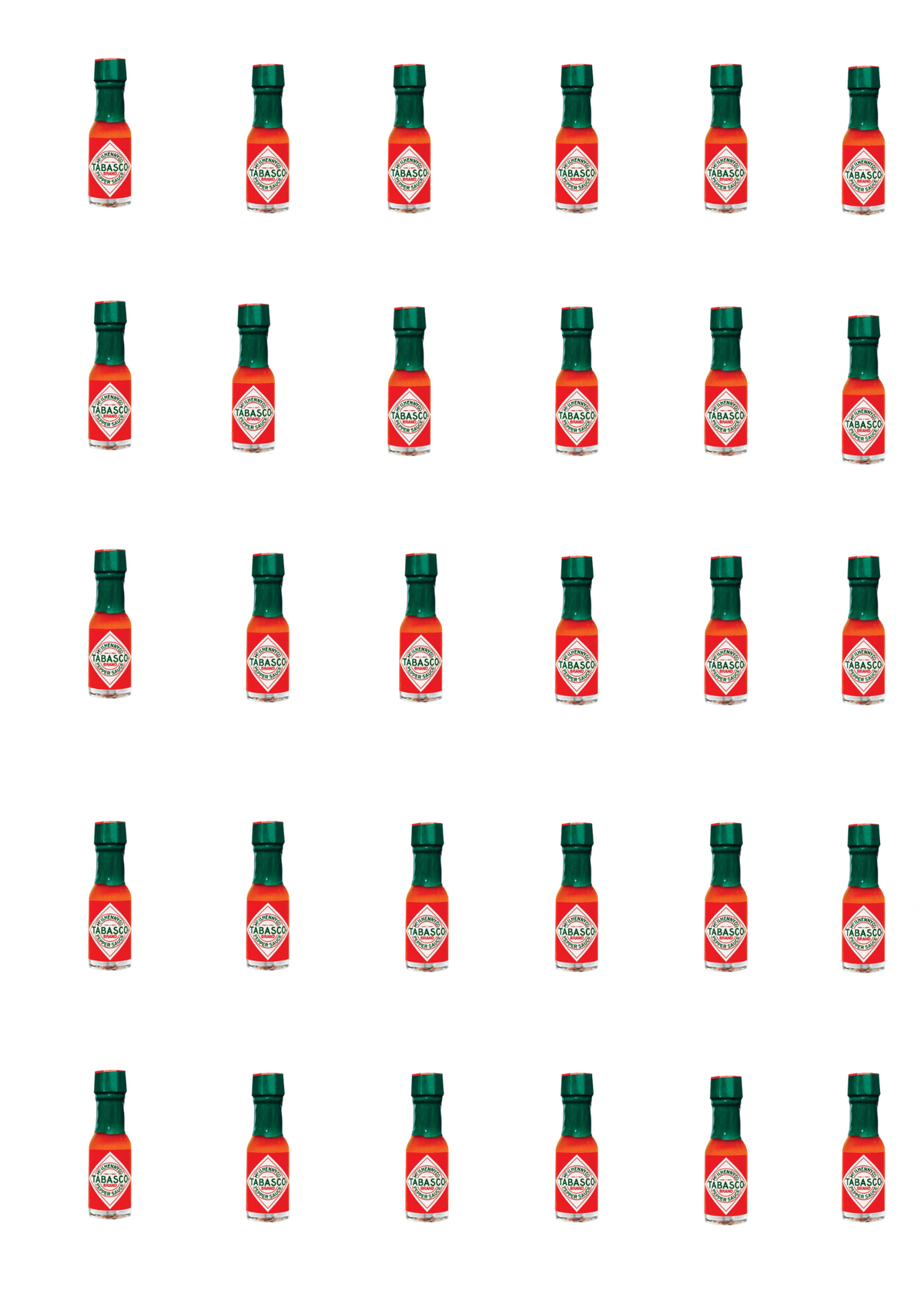 Pepper Sauce 30-pack Miniatures 1/8oz Bottles F9556