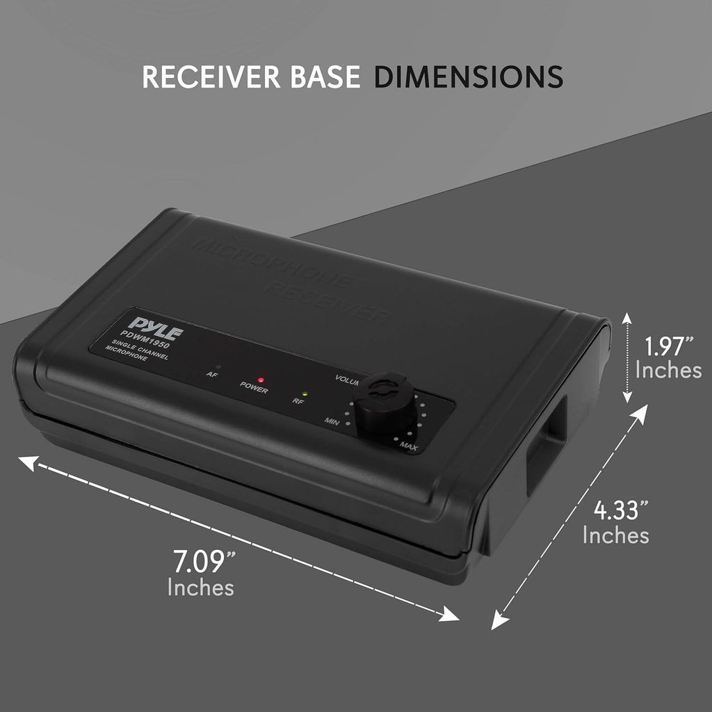 Compact UHF Wireless Microphone System with 1 Handheld Mic T134617