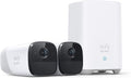 2K White Indoor/Outdoor 2-Camera Security System X728244