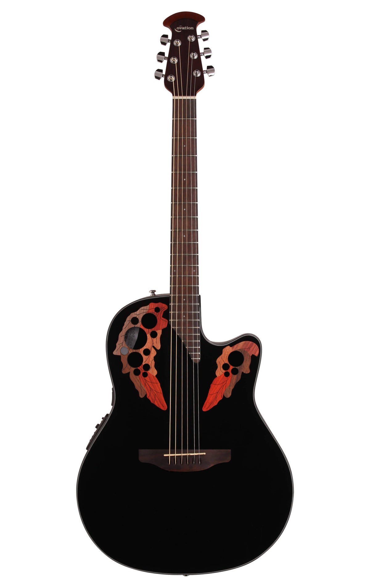 Black Acoustic-Electric Guitar O6052