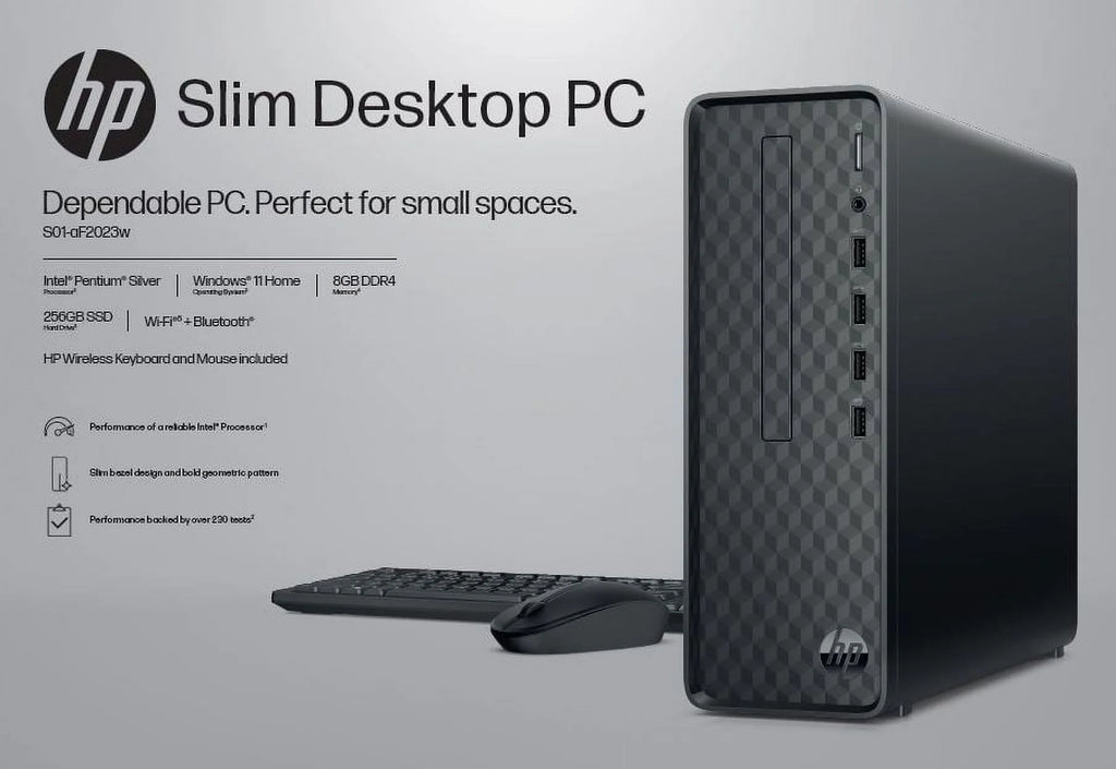 Black Slim Desktop Tower B71749