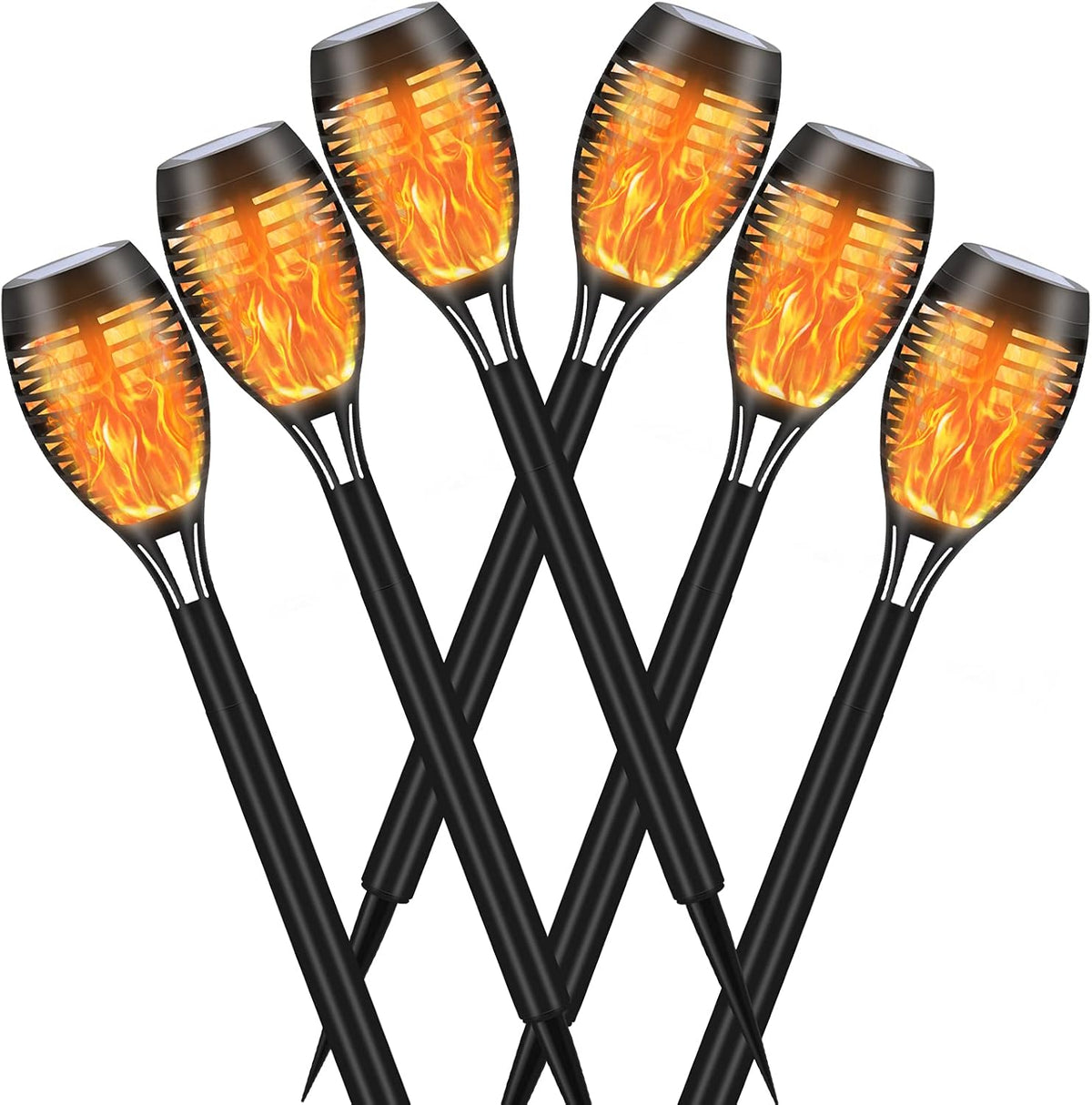 12 Pack Solar Torch Light with Flickering Flame Y581