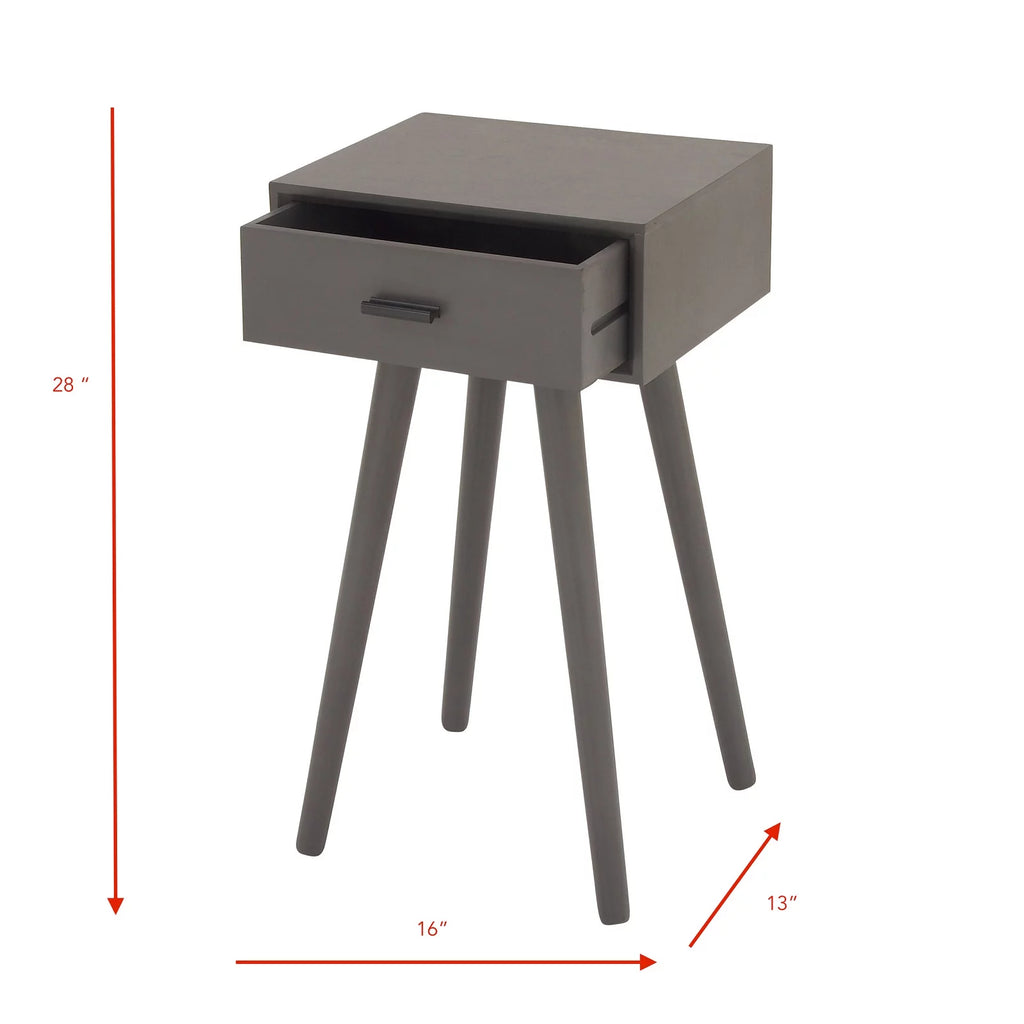 Grey Wood Accent Table A448