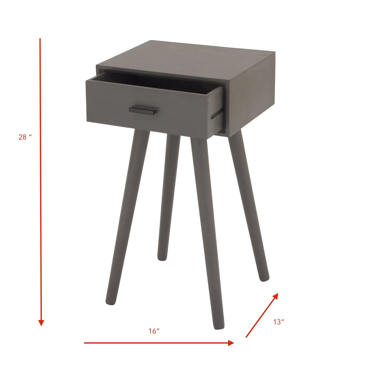 Grey Wood Accent Table A448