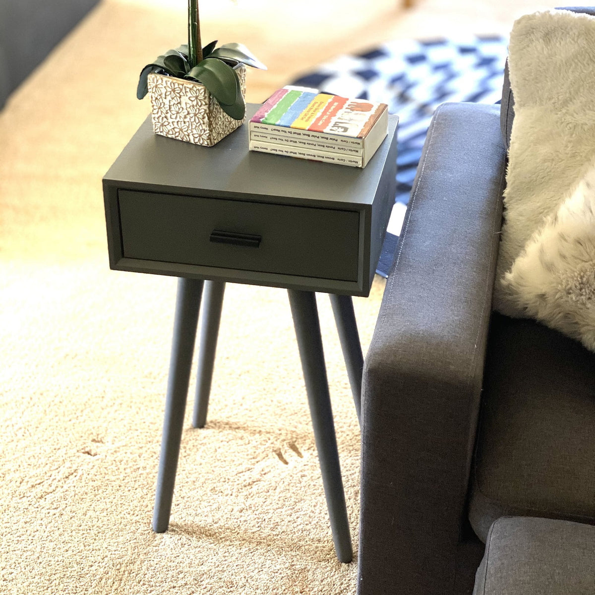 Grey Wood Accent Table A448